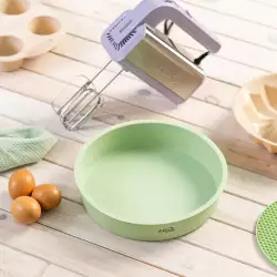 Molde Redondo Expressions 24X25X6Cm Verde Silicona D600Kb0252