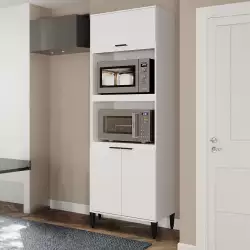 Mueble Alacena Bertolini 70X220X50Cm Blanco Mdp 251131240