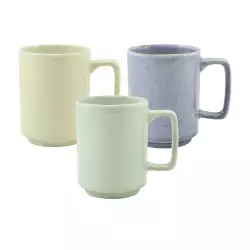Mug Taza Expressions Multicolor 340 Ml 3 Ud Ceramica 92E-068-101050