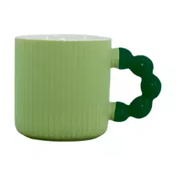 Mug Taza Expressions Verde 340 Ml Porcelana