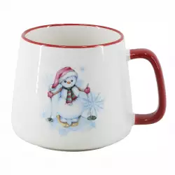 Mug taza navideña 350ml muñeco nieve Expressions christmas
