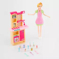 Muñeca chef con accesorios