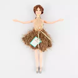 Muneca Fashion Maypa Violin  28X6Cm Rosado