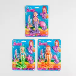 Muneca Fashion Mini Maypa Sirena 15X4Cm Rosado