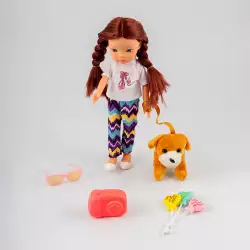 Muñeca Maypa Accesorios Mascota 23X10Cm Blanco