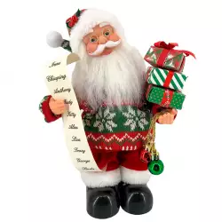Muñeco Santa Parado Bajo con Música Santini