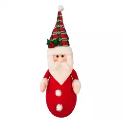 Muñeco Santa Parado Bajo Rojo Santini