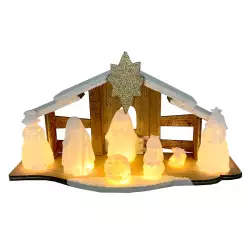 Nacimiento Led 9.5X15.5X30Cm Bco Miro 831-P002-26