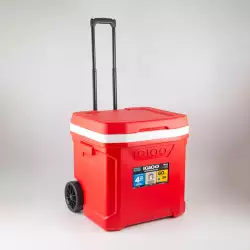 Nevera Camping Igloo Rodillo De Perfiil 50X52X48Cm Rojo 60 Lt