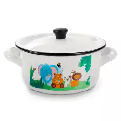 Olla North 16 Cm Blanco Acero Esmaltado 1900