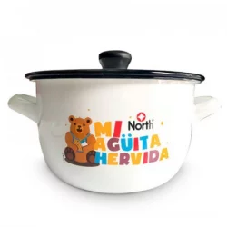 Olla North 18 Cm Blanco Acero Esmaltado 1178