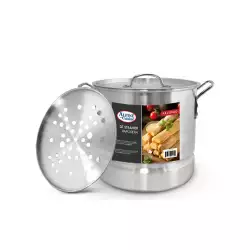 Olla Vaporera Alpine con tapa y rejilla 7.60 Lt