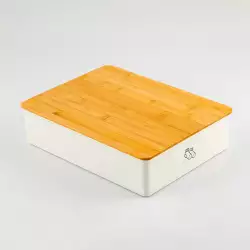 Organizador Cajon Haixing Con Tapa Medias 30X22X8Cm Crema Plastic