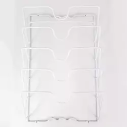 Organizador Home Basics Vertical Para Tapas En Acero Con Capa De V