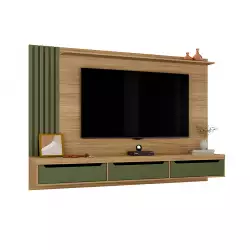 Panel Televisor Bertolini 200X137X36Cm Menta Mdp 4584