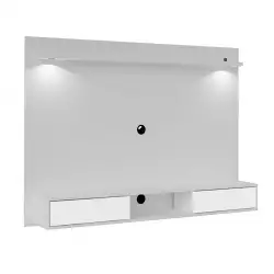 Panel Televisor Bertolini Platinum 34X180X124Cm Blanco Mdp 3646