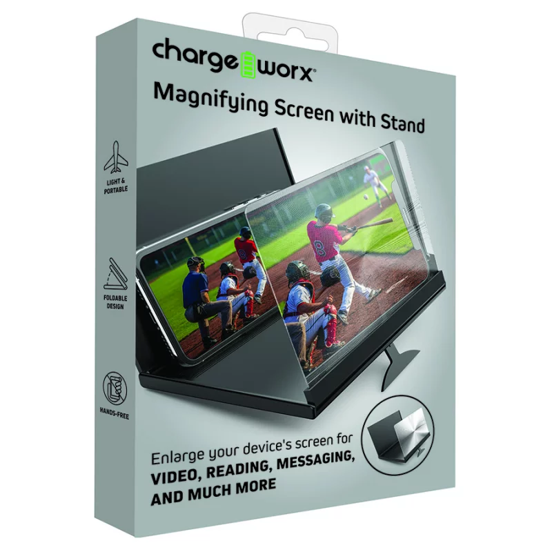 Pantalla Aumento Chargeworx Con Soporte Cx5246Bk