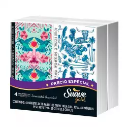Panuelo Facial Suave Gold 60311C12 3 Hojas Bolsillo