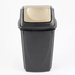 Papelera 9 Litros Plasutil Ecoblack Basculante Negro