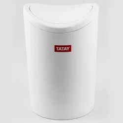 Papelera de Baño Vaiven 6 Litros Tatay Blanco