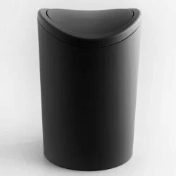 Papelera de Baño Vaiven 6 Litros Tatay Negro