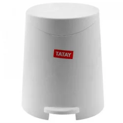 Papelera De Pedal Tatay Milán-Blanco