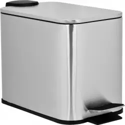 Papelera Exp Pedal 5 Lt Rectangular Acero Satinado 18081-20530Ss