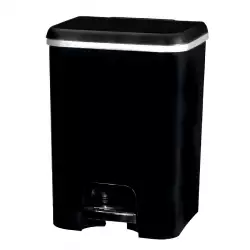 Papelera Great Plastic 3135 Pedal Negro 26L