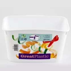 Papelera Mini Great Plastic Blanco Asa Para Cajon 5002