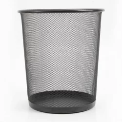 Papelera ordene OR98010 negra metal 8,5 LT