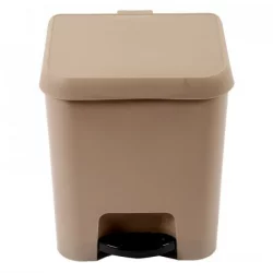 Papelera Pedal 7 Litros Great Plastic-Beige