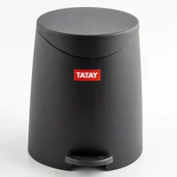 Papelera Tatay 4470227 Pedal Milán Negra 3 Lt