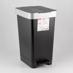 PAPELERA TATAY NEGRO 25 LT PLASTICO 10210.27