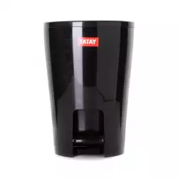 Papelera Tatay Pequeña Negro 5 Lt Plastico