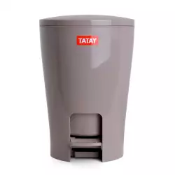 Papelera Tatay Pequeño Taupe 5 Lt Plastico