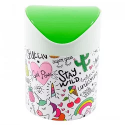 Papelera Vaiven Great Plast Unicornio 3064 De 1.5 Litros