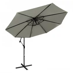 Parasol Clark 295X200X295Cm Beige Poliester SuS101B