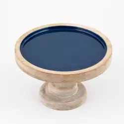 Pedestal Torta Expressions Flora 20X12X20Cm Azul