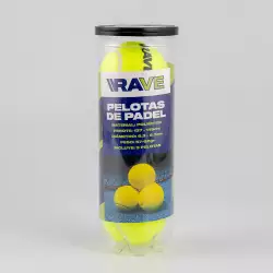 Pelotas Paddel Rave Unica Amarillo 100% Poliester