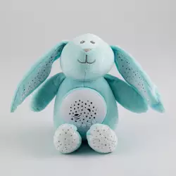 Peluche Maypa Con Luz Y Musica 9X13Cm Azul Oscuro Plastico