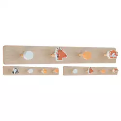 Perchero Infantil Para Pared Hz1992410 Con Diseños De Safari Surt