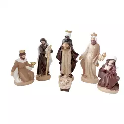 Pesebre 6 Piezas Expressions Christmas 20cm
