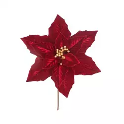 Pick Ponsetia Nav Borgona Deco 28X28X30Cm Santini 140-5802448