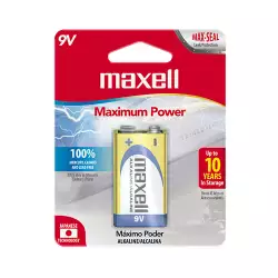 Pila 9V Maxell Alcalina 2 Ud 721150