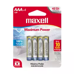 Pila Aaa Maxell Alcalina 4 Ud 723865