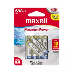 Pila Aaa Maxell Alcalina 6 Ud 723813