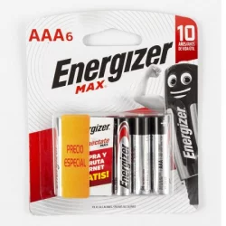 Pila Energizer Aaax6 Alcalina Max 9776