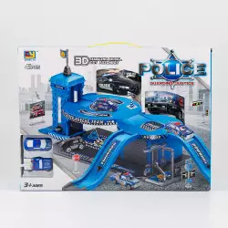 Pista Maypa Policia 43X8Cm Azul Plastico