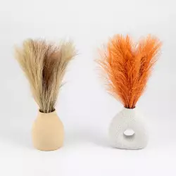 Planta artificial expressions   20x40cm blanco  te