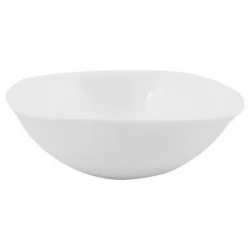 Plato Hondo Cuadrado Expressions Tabletops 16Cms-Blanco